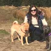 Zara Taylor with her dogs