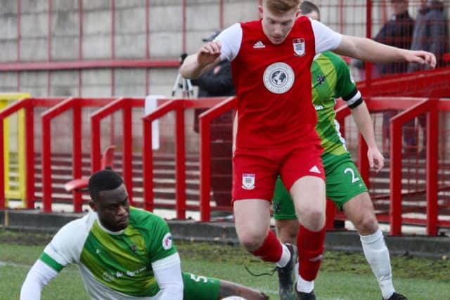 Gate took the game to Northwich but could not force an equaliser
Picture: IAN MOORE