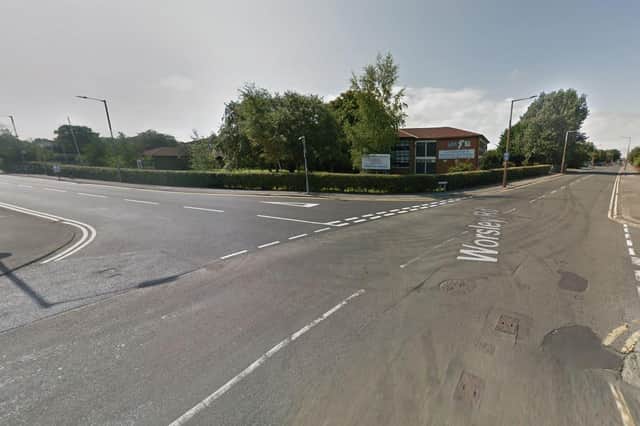 Albany Road was closed after two vehicles reportedly collided near Lytham St Annes High School (Credit: Google)