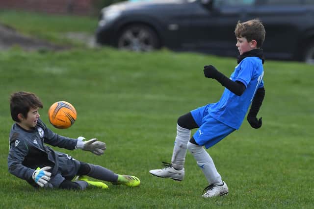 Action from our under-8 match of the week at Bispham Gala Field