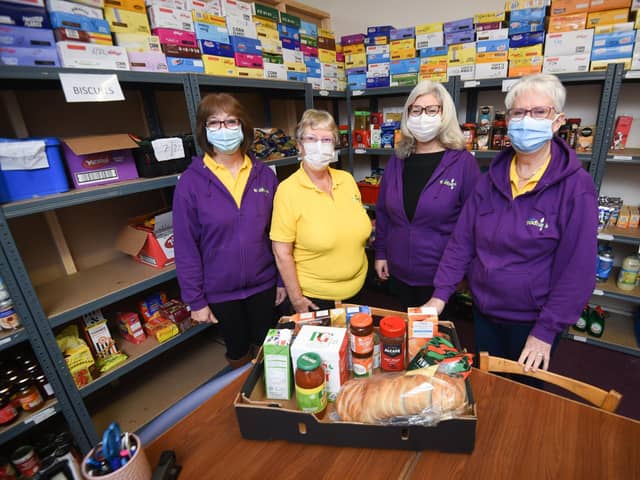 Members of the team at Fylde Food Bank in St Annes