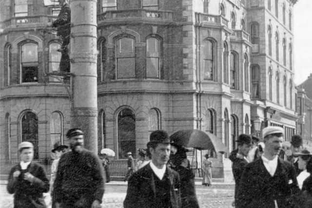 The Clifton Hotel, as it was, is pictured in the background of this early photo