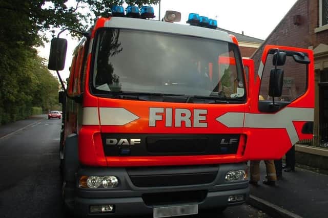 Three fire crews were called to the scene.