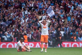 Blackpool's players were left to reflect on Wembley agony