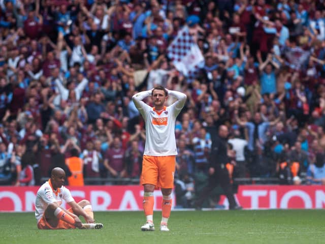 Blackpool's players were left to reflect on Wembley agony