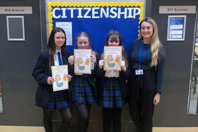 Fleetwood High School pupils are ready for the school's Magic Breakfast project