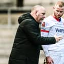 Jim Bentley is delighted to have captain Alex Whitmore back on the field as Fylde's injury issues ease Picture: STEVE MCLELLAN