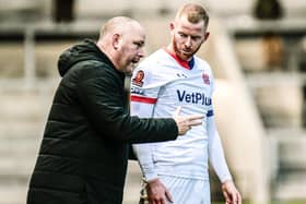 Jim Bentley is delighted to have captain Alex Whitmore back on the field as Fylde's injury issues ease Picture: STEVE MCLELLAN