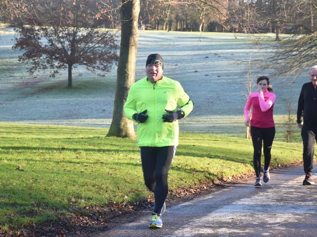 Bridlington Road Runners' Dave Pring at a frosty Sewerby Parkrun
Photo by Alexander Fynn