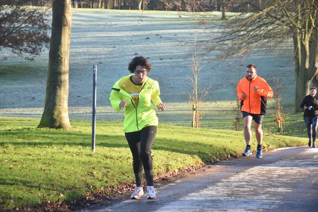 Bridlington Road Runners' Nicola Fowler at a frosty Sewerby Parkrun

Photo by Alexander Fynn