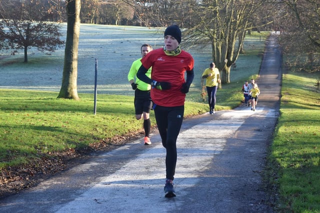 Micah Gibson in action at Sewerby Parkrun