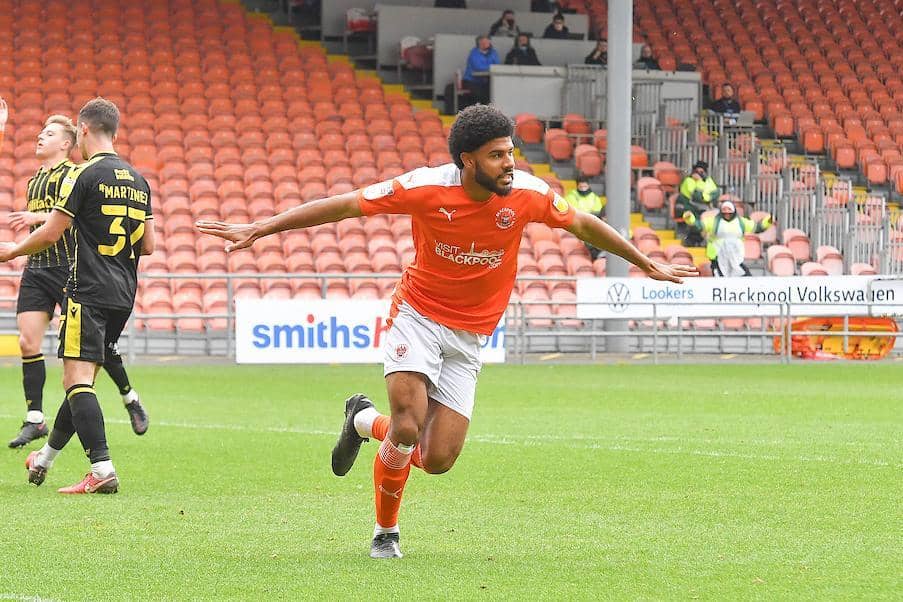 Simms helped fire Blackpool to promotion last season