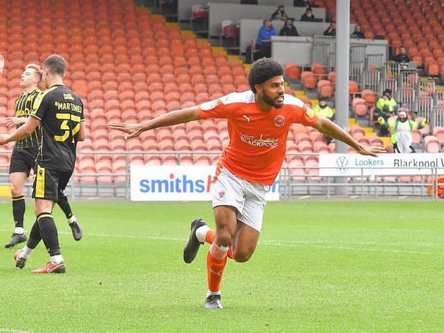 Simms helped fire Blackpool to promotion last season