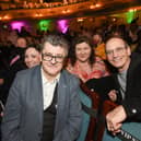 Joe Pasquale with Steve Royle at the launch of Grand Theatre Blackpool's new season