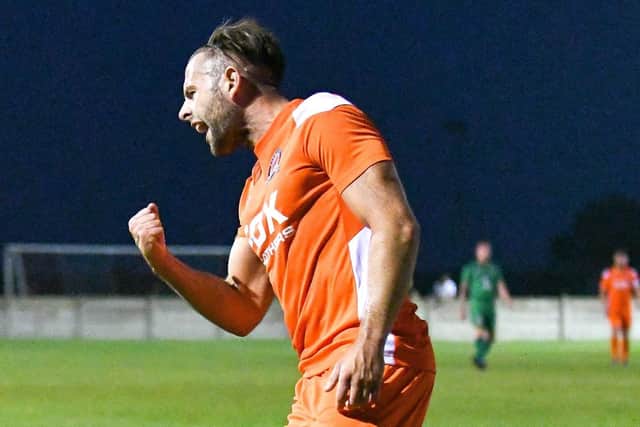 Jacob Gregory scored his 17th AFC Blackpool goal of the season but Atherton LR had the final say
