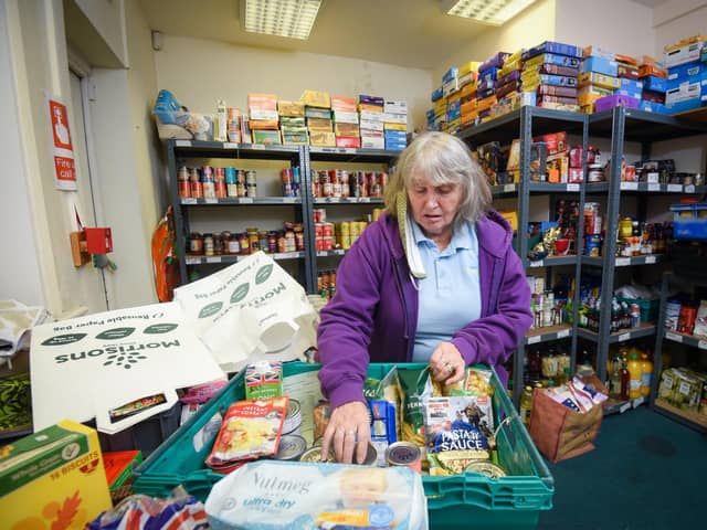Co-ordinator Linda Nulty at Fylde Foodbank in Kirkham