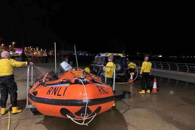 RNLI Blackpool launched two D-class lifeboats following reports a person had been spotted in the sea near Gynn Square, Blackpool