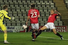 Former Morecambe centre-half Harry Davis has joined AFC Fylde Picture: Michael Williamson/Morecambe FC