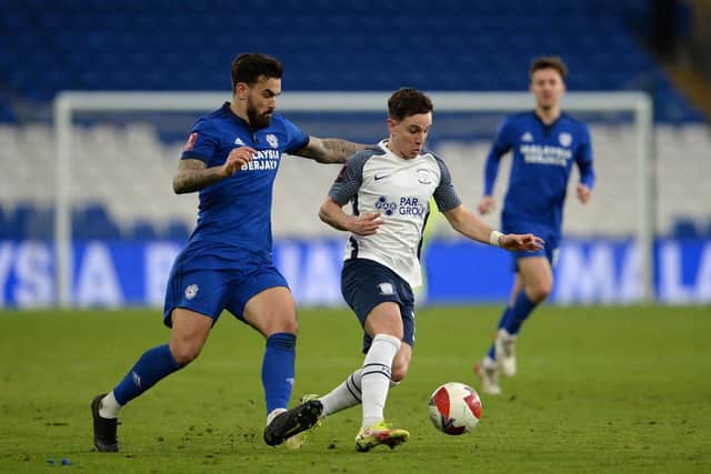 Josh Harrop featured in Preston North End's FA Cup defeat earlier this month