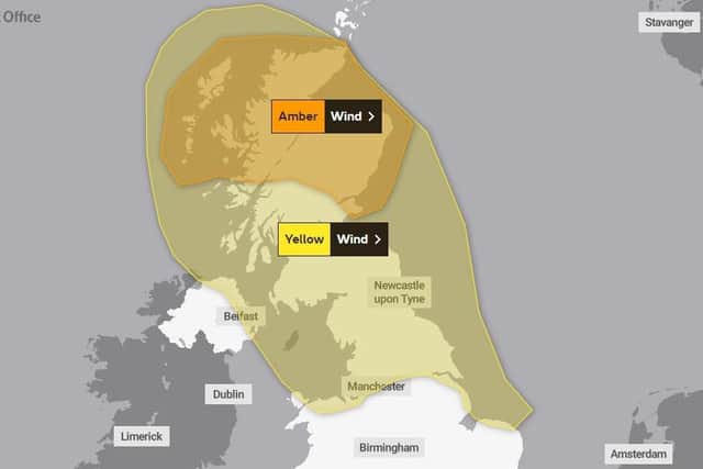 Weather warnings in place by the Met Office