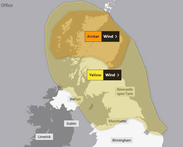 Weather warnings in place by the Met Office