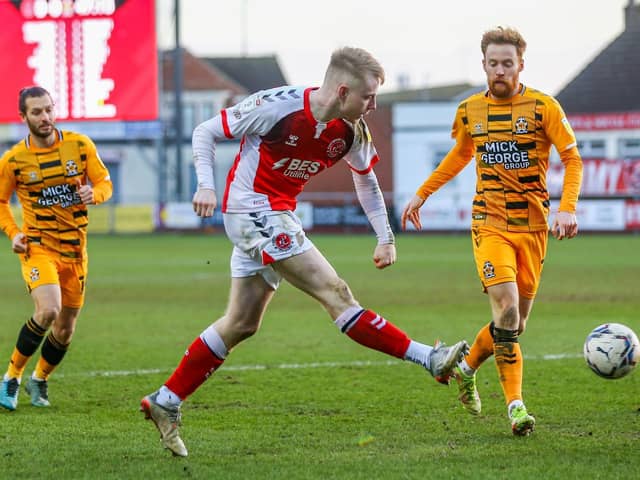 Paddy Lane levelled for Fleetwood Town Picture: Sam Fielding/PRiME Media Images Limited