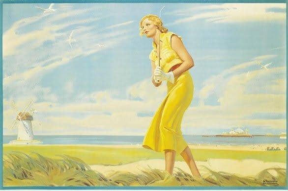 A vintage poster from the Lytham St Annes Art Collection