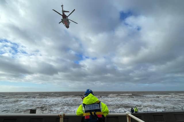 Coastguard helicopter crews have been deployed to a sea rescue in Little Bispham this afternoon (Tuesday, February 1).