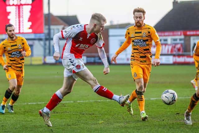 Paddy Lane scored his second Fleetwood goal in five days in Town's draw with Cambridge