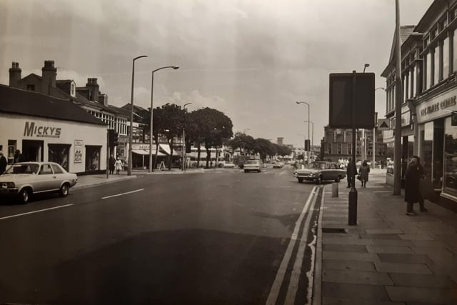 Mickeys of Blackpool is pictured on the right in this photo of Church Street near the junction with Park Road