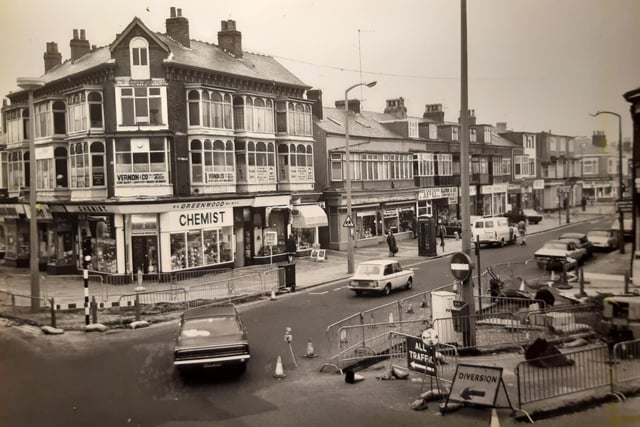 Road alterations at Kings Square in 1976