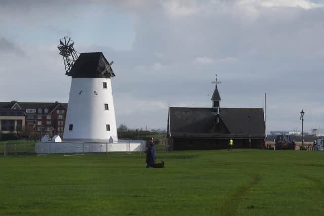 Lytham Windmill has been without its sails since the autumn..