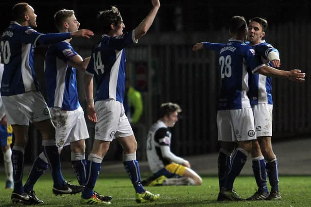 Lee Gregory scored a hat-trick in FC Halifax Town's win over Salisbury City.