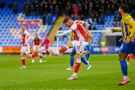 Anthony Pilkington scored his third Fleetwood goal in five games at Shrewsbury
Picture: SAM FIELDING / PRiME MEDIA IMAGES