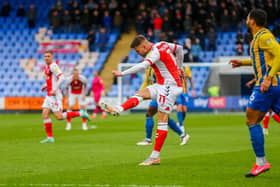 Anthony Pilkington scored his third Fleetwood goal in five games at Shrewsbury
Picture: SAM FIELDING / PRiME MEDIA IMAGES