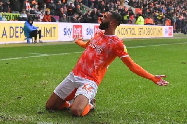 CJ Hamilton, scoring for the first time in 14 months, made the breakthrough for Blackpool