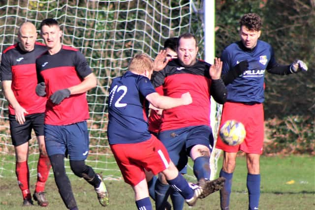 AFC Lytham and AFC Cleveleys shared 12 goals in an Alliance thriller
Picture: KAREN TEBBUTT