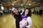 Lucinda Herbert learning some Strictly moves with ballroom teacher Alison Slinger at Crown Ballroom, Farmer Parrs in Fleetwood