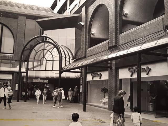 Readers have commented about photos of Goldberg whilst looking through previous picture galleries. The ladies fashion store was a huge hit in the 1980s. Mothercare is to the left at the entrance to Houndshill