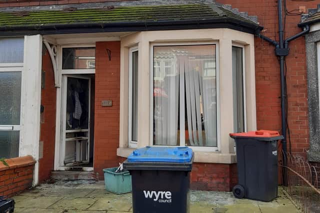 An elderly woman was rescued from the burning home in Poulton Road shortly after 9pm last night (Thursday, February 10)