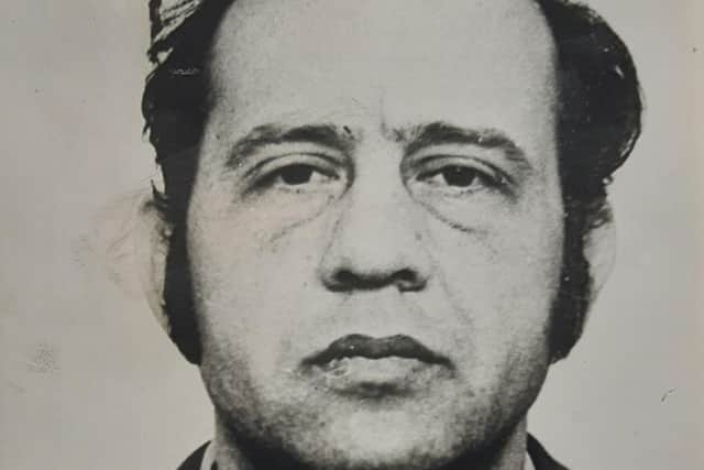 The face of a killer - Dr Ahmed Alami who stabbed three children to death at Blackpool Victoria Hospital 50 years ago.