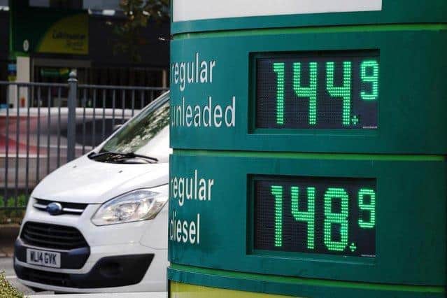 The average price of petrol at UK forecourts has jumped by 0.6p to 146.95p per litre, according to Government figures. (Photo: PA)
