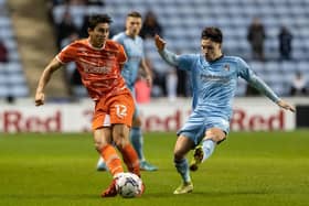 Blackpool midfielder Kenny Dougall