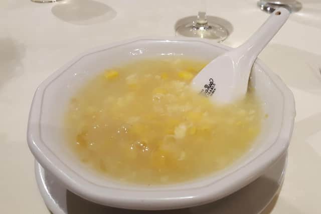 Chicken and sweetcorn soup