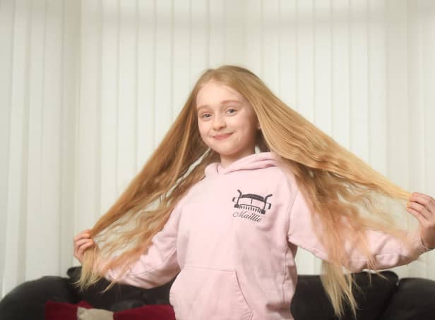 8-year-old Maillie Reay-Pain is getting her hair cut for The Little Princess Trust