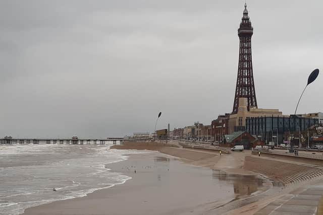 Environmental health at Blackpool beach today