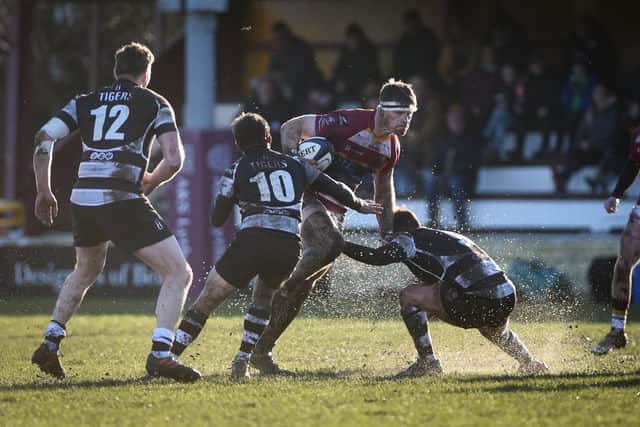 Harlan Corrie and his Fylde team-mates were held up by Sedgley Park
