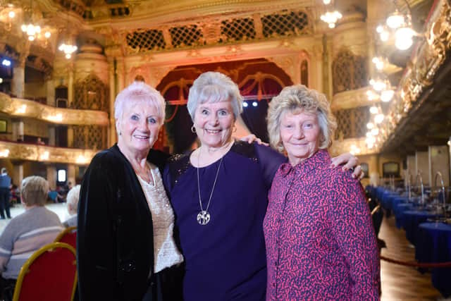 Marie Hutchinson, Monica Norris and Mavis Mottershead together again.