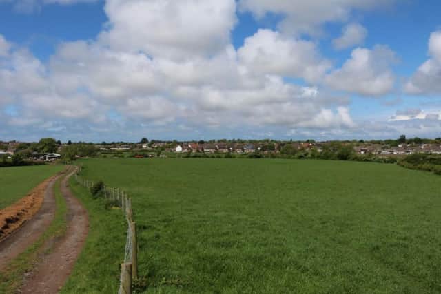The former grazing land in Poulton which is set to see 103 homes built