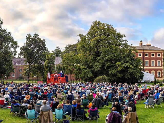 A bumper turnout for a previous outdoor play at Lytham Hall